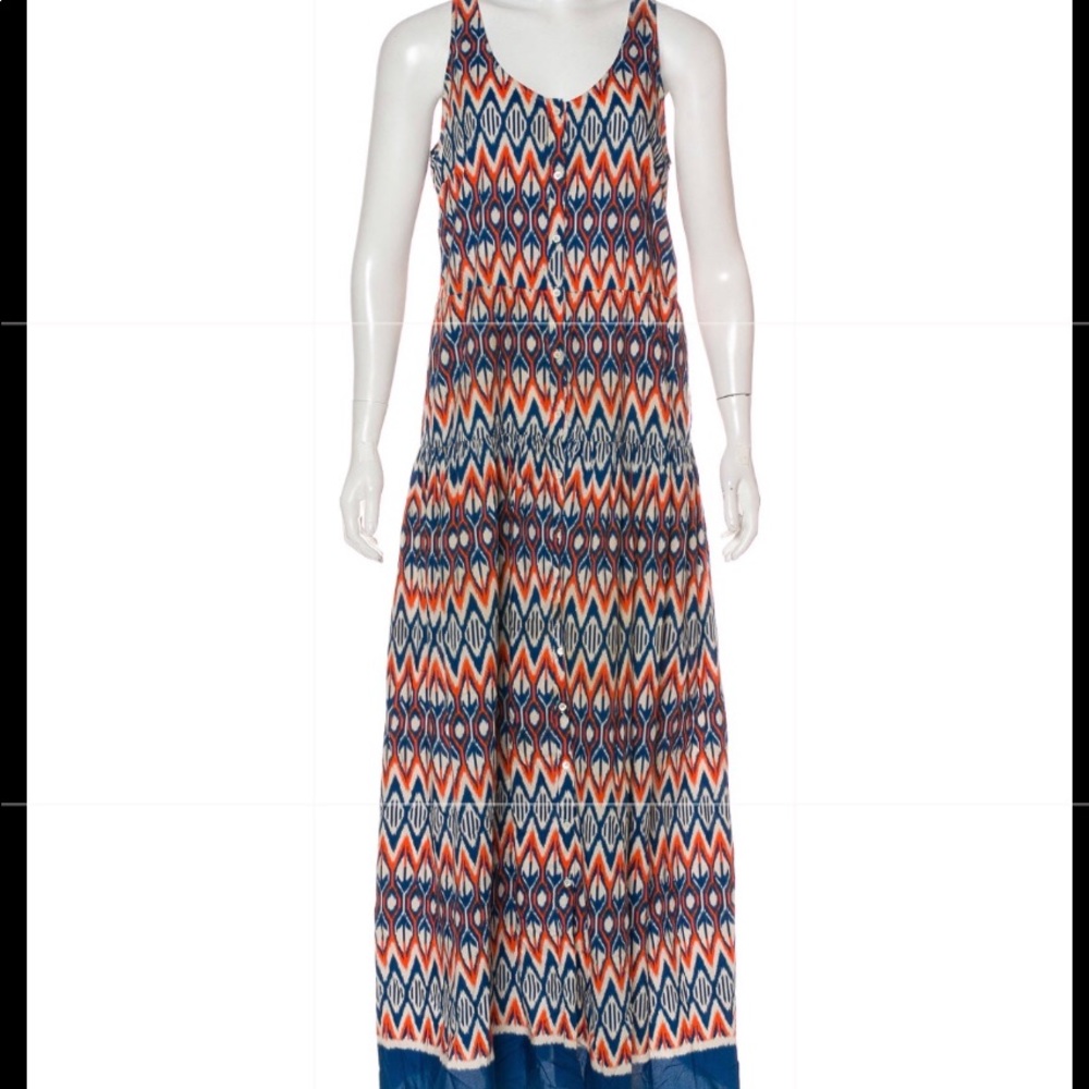 Sandro Paris printed tent maxi dress Size 2
